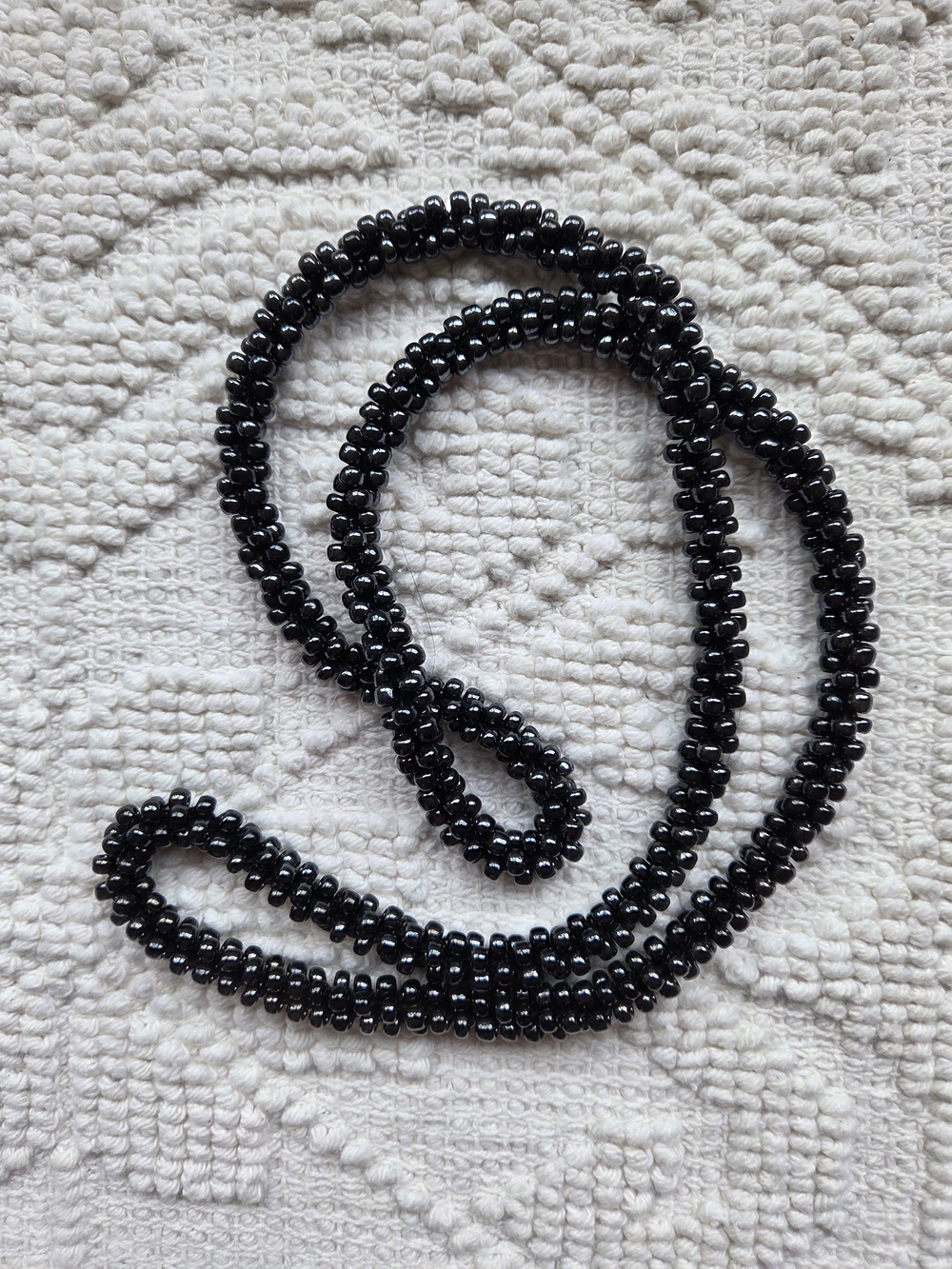 Black Beaded Women’s Necklace